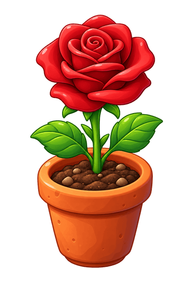 Planted rose