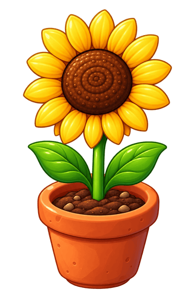 Planted sunflower
