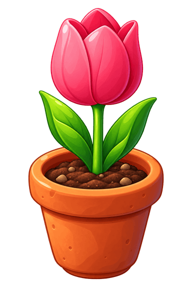 Planted tulip